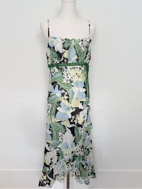 Y2K Tropical Floral Slip Dress – Cottagecore Fairy Sundress